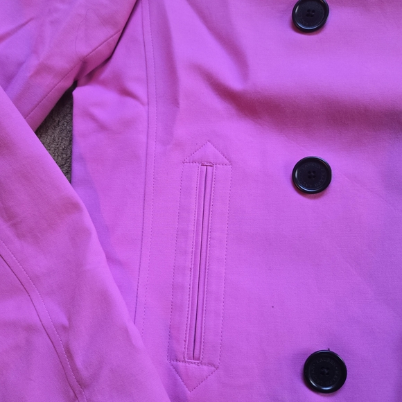Ralph Lauren Double-Breasted Cropped Jacket, SIZE M, Color Peony-pink - Picture 4 of 4